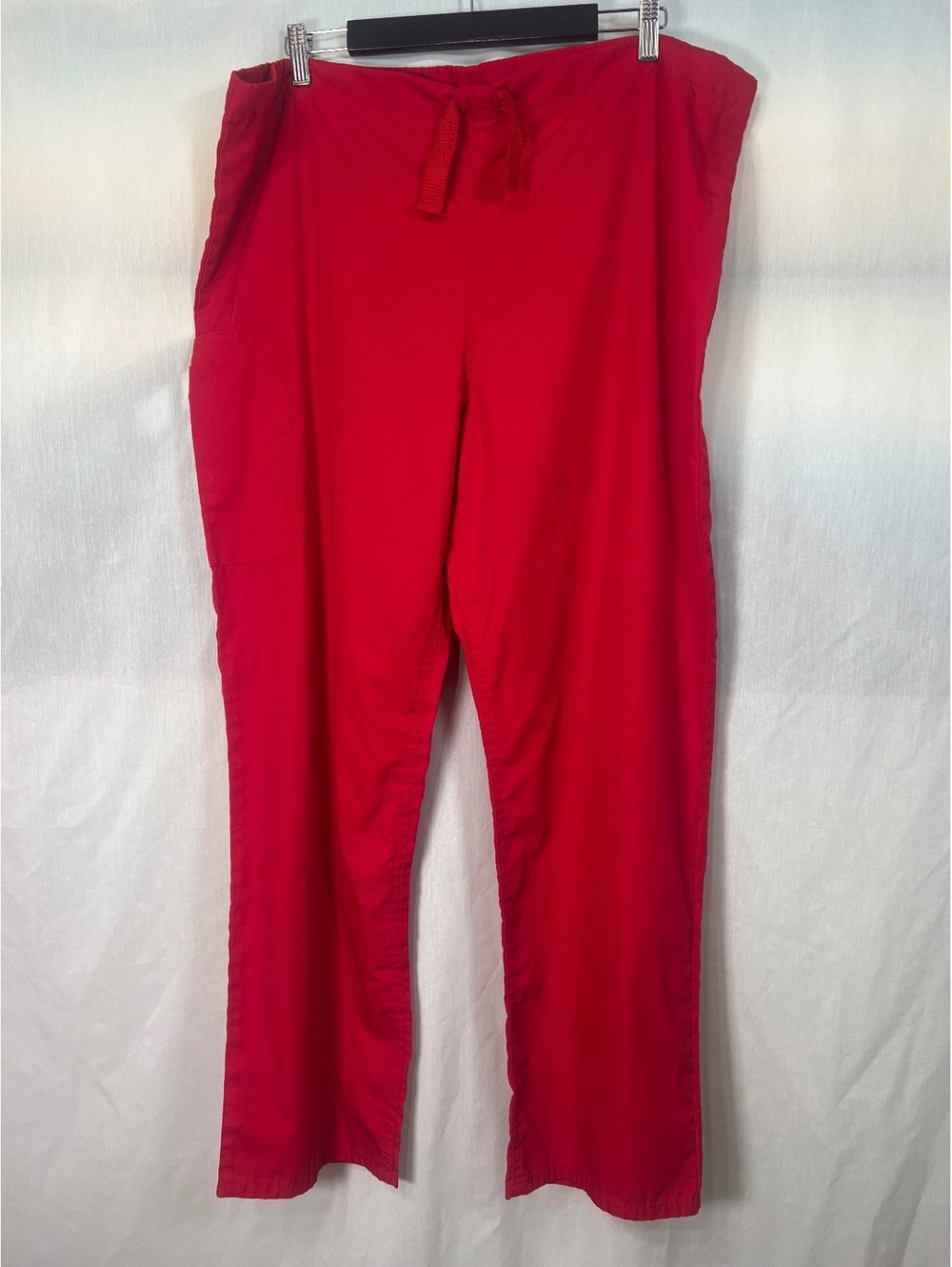Cherokee Workwear Red Drawstring Cargo Scrub Pants Men's Large